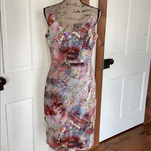 Black Halo Dress Watercolor dress size 10